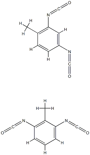 1,3-二异氰酸-2-甲苯与2,4-二异氰酸-1-甲苯的聚合物 结构式