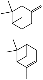 Bicyclo3.1.1hept-2-ene, 2,6,6-trimethyl-, polymer with 6,6-dimethyl-2-methylenebicyclo3.1.1heptane 化学構造式