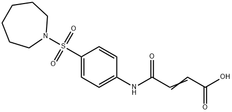(E)-4-[4-(1-azepanylsulfonyl)anilino]-4-oxo-2-butenoic acid Struktur