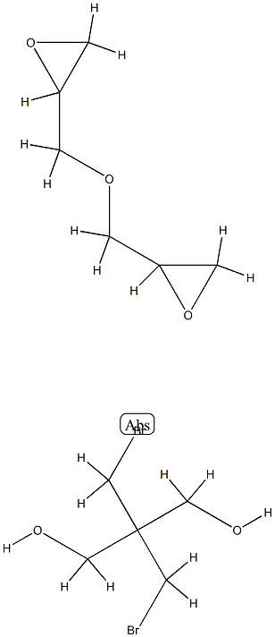 2,2-双(溴甲基)1,3-丙二醇与(氯甲基)环氧乙烷的聚合物 结构式