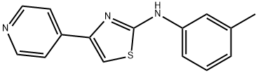 N-(3-甲基苯基)-4-(4-吡啶)-2-噻唑胺,315702-99-9,结构式