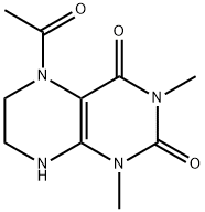 Lumazine,  5-acetyl-5,6,7,8-tetrahydro-1,3-dimethyl-  (8CI) Structure