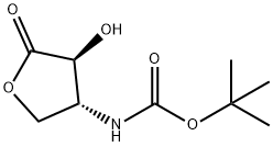 Carbamic acid, [(3R,4S)-tetrahydro-4-hydroxy-5-oxo-3-furanyl]-, 1,1- Struktur