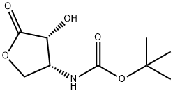 Carbamic acid, [(3R,4R)-tetrahydro-4-hydroxy-5-oxo-3-furanyl]-, 1,1- Struktur