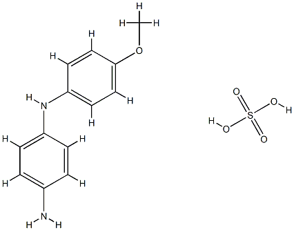 VARIAMINE BLUE B SULFATE (=4-AMINO-4'-METHOXYDIPHENYLAMINE SULFATE)[FOR IRON-TITRATION] Struktur