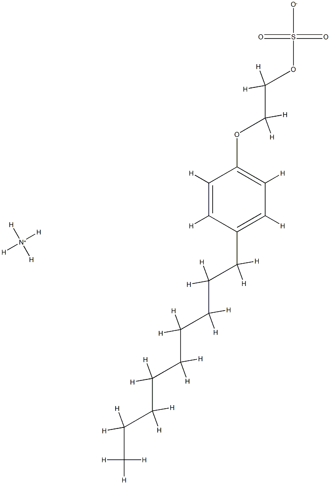 壬基苯酚聚醚-4 硫酸铵,31691-97-1,结构式