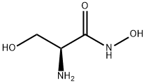 N-ヒドロキシ(2S)-2-アミノ-3-ヒドロキシプロパンイミド酸 化学構造式