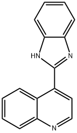 4-(1H-苯并[D]咪唑-2-基)喹啉 结构式