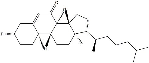 3β-Fluorocholest-5-en-7-one Structure