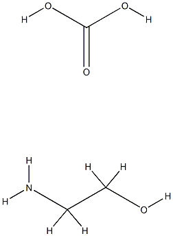 carbonic acid, compound with 2-aminoethanol (1:1) Struktur