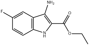 ethyl 3-amino-5-fluoro-1H-indole-2-carboxylate Structure