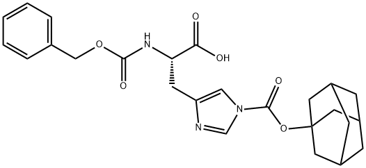 N-[(Benzyloxy)carbonyl]-3-[1-[(tricyclo[3.3.1.13,7]decan-1-yloxy)carbonyl]-1H-imidazol-5-yl]-L-alanine Structure