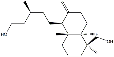 (1S,4aα,γS)-Decahydro-5β-hydroxymethyl-γ,5,8aβ-trimethyl-2-methylene-1-naphthalene-1-pentanol Structure