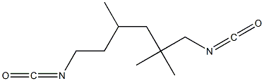 三甲基六亚甲基二异氰酸酯 (2,2,4-, 2,4,4-混合物), 32052-51-0, 结构式