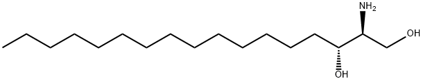 D-ERYTHRO-SPHINGANINE (C17 BASE);SPHINGANINE (D17:0),32164-02-6,结构式