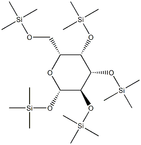1-O,2-O,3-O,4-O,6-O-Pentakis(trimethylsilyl)-β-D-galactopyranose Structure