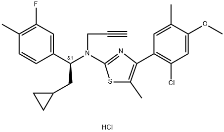 CRINECERFONT HYDROCHLORIDE, 321839-75-2, 结构式