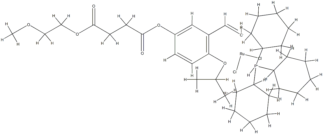 POLYETHYLENE GLYCOL-BOUND RUTHENIUM CARBENE COMPLEX Structure