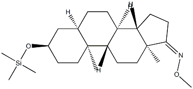 3α-Trimethylsilyloxy-5β-androstan-17-one O-methyl oxime Structure