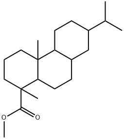 2,3,4,4b,5,6,7,8,8a,9,10,10a-Dodecahydro-1,4a-dimethyl-7-(1-methylethyl)-1-phenanthrenecarboxylic acid methyl ester Struktur