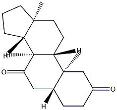 5α-Androstane-2,7-dione Structure