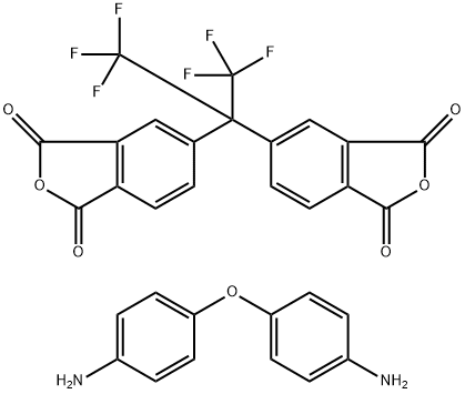 1,3-Isobenzofurandione, 5,5'-[2,2,2-trifluoro-1-( trifluoromethyl)ethylidene]bis-, polymer with 4,4'-oxybis[benzenamine] 结构式