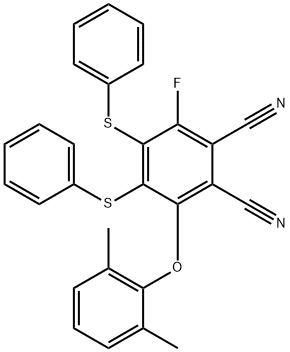 3-(2,6-dimethylphenoxy)-4,5-bis(phenylthio)-6-fluorophthalon,322466-99-9,结构式