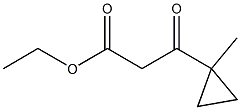 ethyl 3-(1-methylcyclopropyl)-3-oxopropanoate Struktur