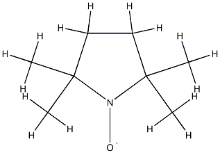 2,2,5,5-テトラメチル-1-ピロリジニルオキシ 化学構造式