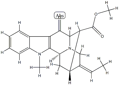 1-Methyl-6-oxosarpagan-17-oic acid methyl ester Structure