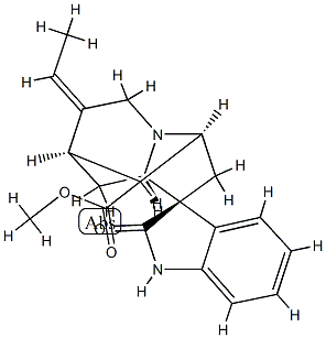 1-Demethyl-16-de(hydroxymethyl)voachalotine oxindole Struktur