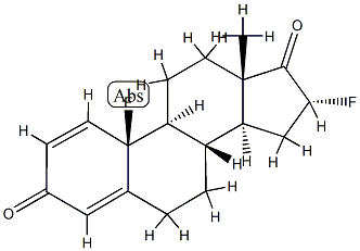 10,16α-Difluoroestra-1,4-diene-3,17-dione 结构式