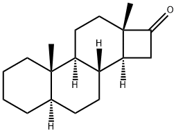 D-ノル-5α-アンドロスタン-16-オン 化学構造式