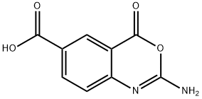 4H-3,1-Benzoxazine-6-carboxylicacid,2-amino-4-oxo-(8CI) Structure