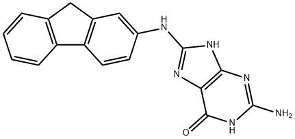 N-(guanin-8-yl)-2-aminofluorene 结构式