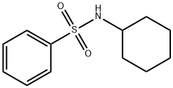 N-シクロヘキシルベンゼンスルホンアミド 化学構造式