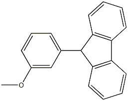 9-(3-メトキシフェニル)-9H-フルオレン 化学構造式