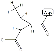 1,2-Cyclopropanedicarbonyl dichloride, 3-methyl- (9CI) Struktur