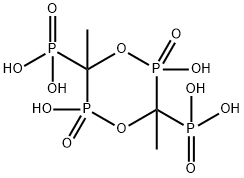 (2,5-dihydroxy-3,6-dimethyl-1,4,2,5-dioxadiphosphorinane-3,6-diyl)bisphosphonic acid P,P'-dioxide Struktur