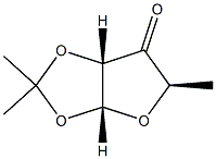 5-Deoxy-1-O,2-O-isopropylidene-α-D-erythro-3-pentulofuranose 结构式