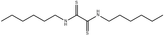 N,N'-Dihexylethanebisthioamide Structure