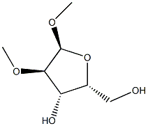 メチル2-O-メチル-α-D-キシロフラノシド 化学構造式