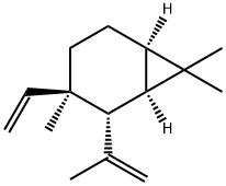 (1R,6R)-3β-Vinyl-3,7,7-trimethyl-2α-(1-methylethenyl)bicyclo[4.1.0]heptane Structure