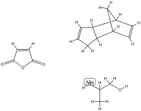 2,5-furandione, polymer with 1,2-propanediol and 3a,4,7,7a-tetrahydro-4,7-metha Struktur