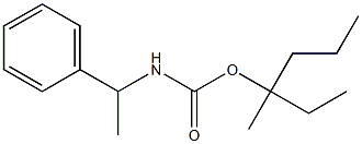 (α-Methylbenzyl)carbamic acid 1-ethyl-1-methylbutyl ester Structure