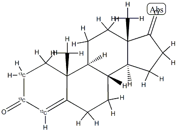 Androstene-3,17-dione-2,3,4-13C3, 327048-86-2, 结构式
