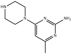 4-methyl-6-(1-piperazinyl)-2-pyrimidinamine(SALTDATA: FREE) Struktur