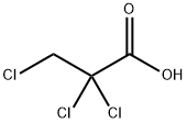 2,2,3-トリクロロプロピオン酸 化学構造式