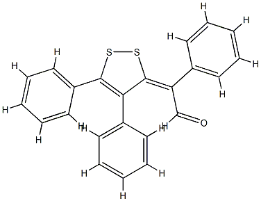 α-(4,5-Diphenyl-3H-1,2-dithiol-3-ylidene)benzeneacetaldehyde Structure