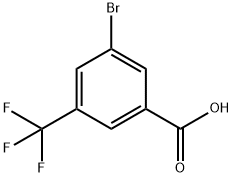 3-ブロモ-5-(トリフルオロメチル)安息香酸 化学構造式